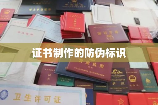 通道证书制作的防伪标识